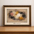 Abstract expressionism in a warm frame