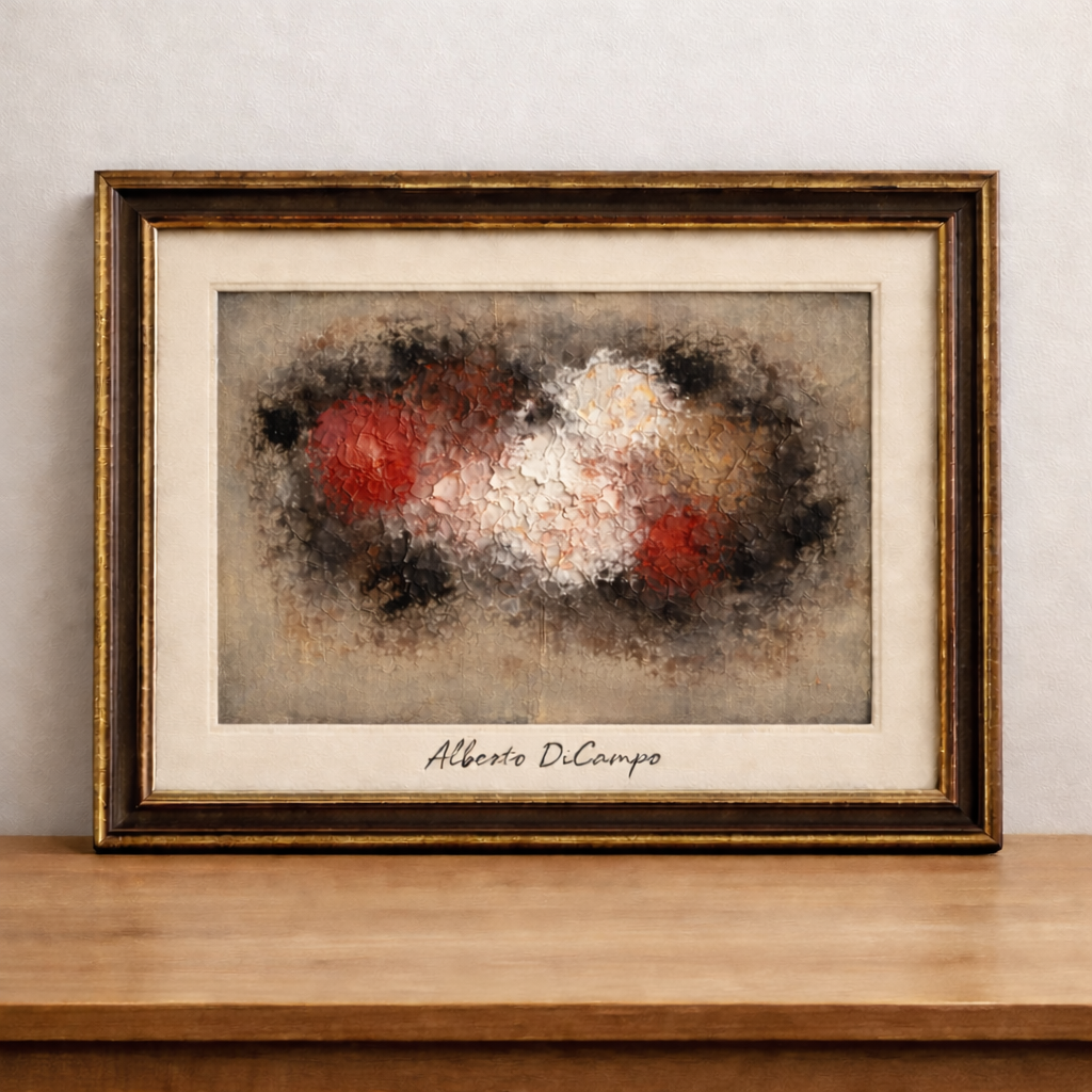 Abstract expressionism in earthy tones