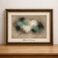 Abstract expressionism in soft hues