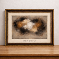Abstract expressionism in warm hues
