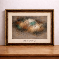 Abstract expressionism with textured layers