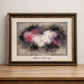 Abstraction en rose et violet