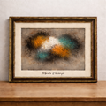 Colourful abstraction in elegant frame