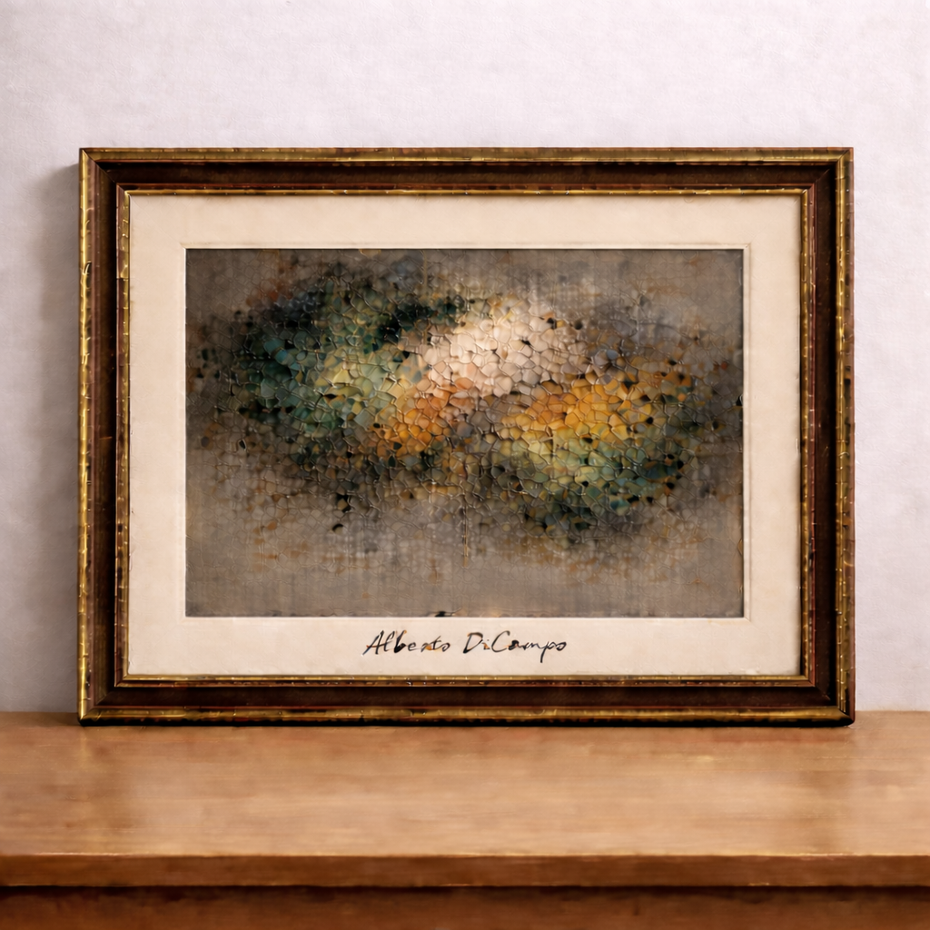 Peinture abstraite sur fond texturé